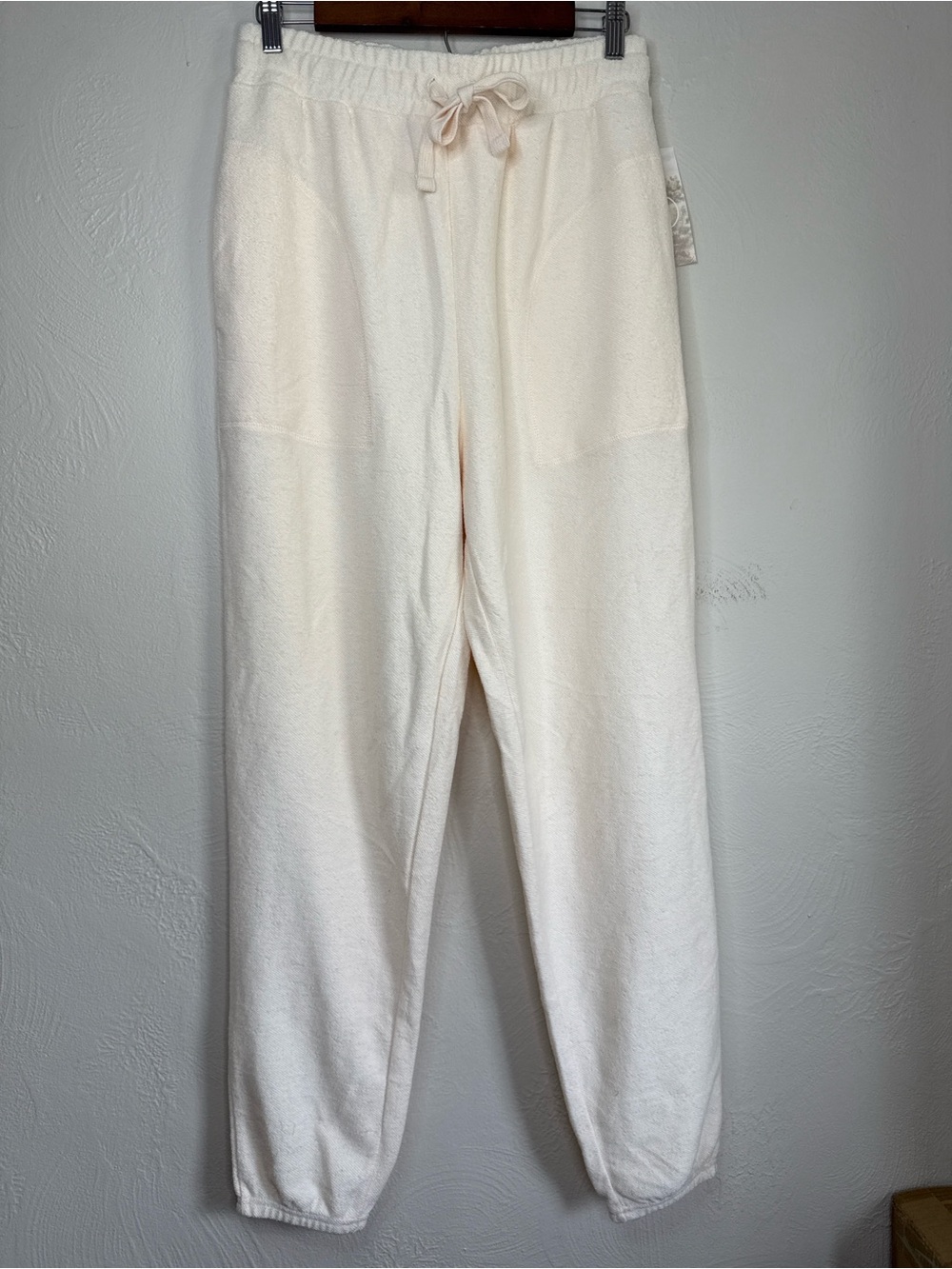 NWT SAGE Collective‎ Plush Lounge Jogger Sweatpants Cream Medium